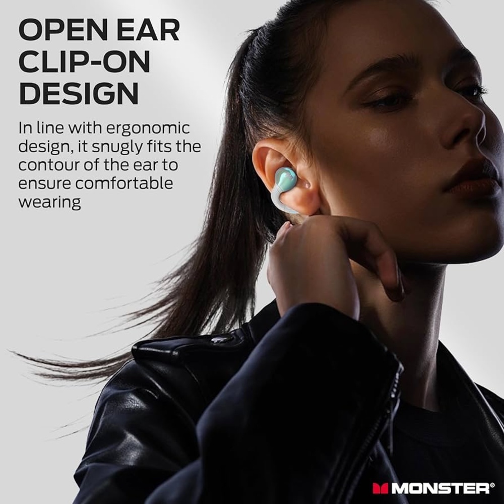Like 🆕 Monster AC600 Wireless Open Ear Earbuds with Charging Case - Picture 7 of 11